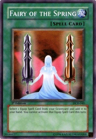 YuGiOh Fairy of The Spring DCR040 Dark Crisis 1st Edition Common - Image 1