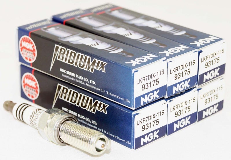 OVERSTOCKDIRECT Genuine OEM Iridium Spark Plug LKR7DIX-11S 93175 (6 Pack) Made by NGK - Image 1