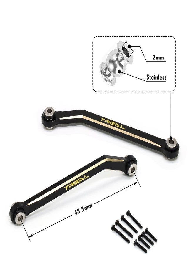 TREAL Brass FCX24 High Clearance Links, Chassis Lower Linkages Set(4p) for 1/24 FMS FCX24 - Image 3