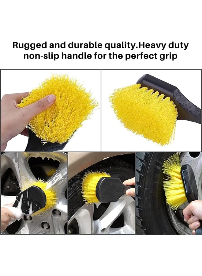 SCIENISH 15Pcs Car Cleaning Kit,Car Wash Detailing Kit,Car Detailing Brushes Set,Wash Bucket Bracket,Big Towels,Car Wash Mitts,Tire Brush,Window Water Blade,Car Wash Sponge Wax Applicators - Image 2