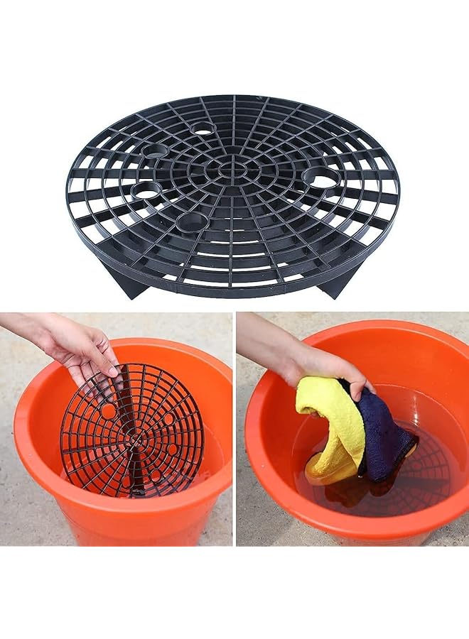 SCIENISH 15Pcs Car Cleaning Kit,Car Wash Detailing Kit,Car Detailing Brushes Set,Wash Bucket Bracket,Big Towels,Car Wash Mitts,Tire Brush,Window Water Blade,Car Wash Sponge Wax Applicators - Image 3