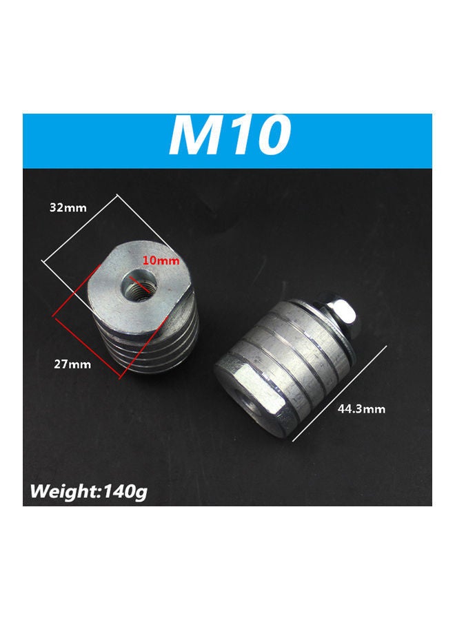 نيبمينينت طقم محول من جلاخة زوايا إلى آلة حفر M10 فضي  - Image 5