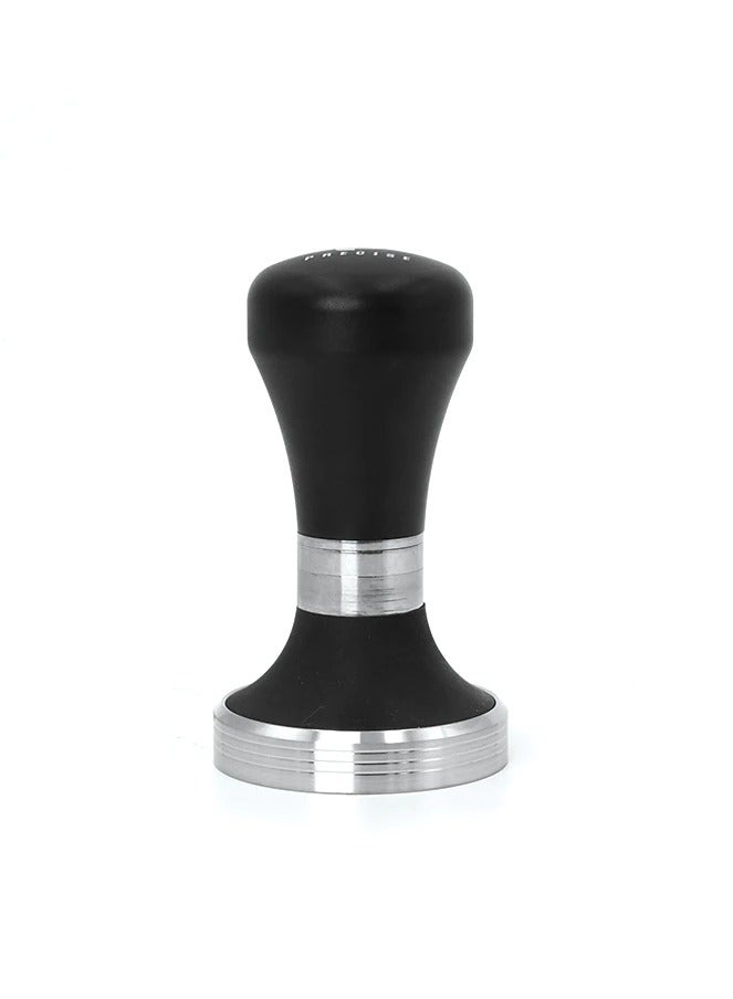 Precise Black Metal Handle Tamper with Stainless Steel Base 58.4mm - Image 1