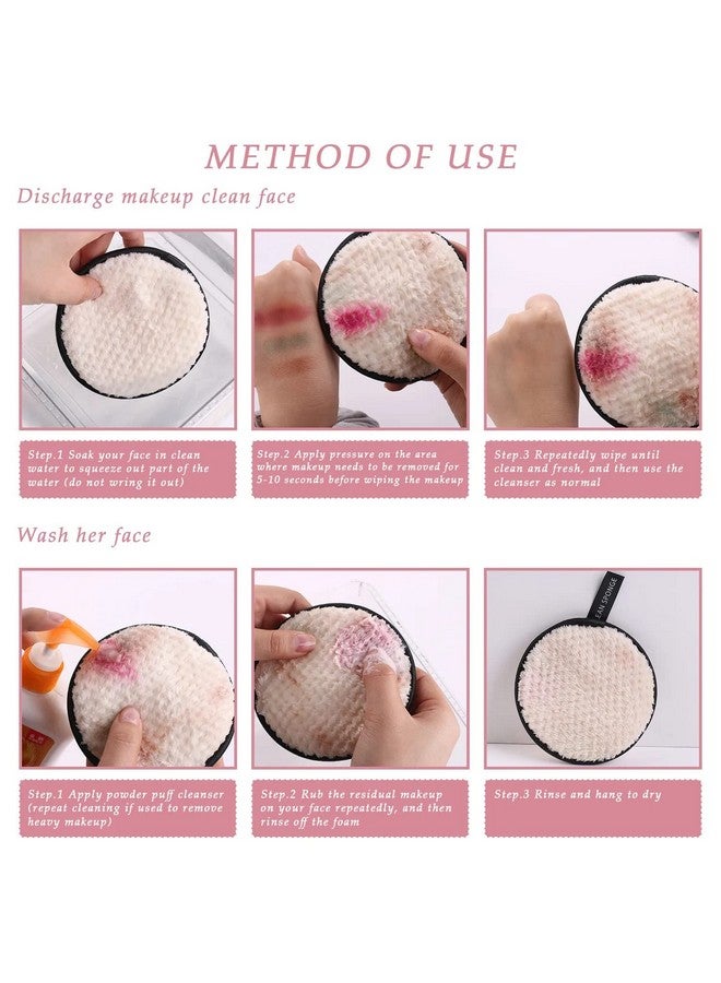 MobFest موب فيست® إسفنجة دائرية قابلة لإعادة الاستخدام من الجانبين، وسادات إزالة مكياج من القطن القابل للغسل، 1 قطعة (1) - Image 5