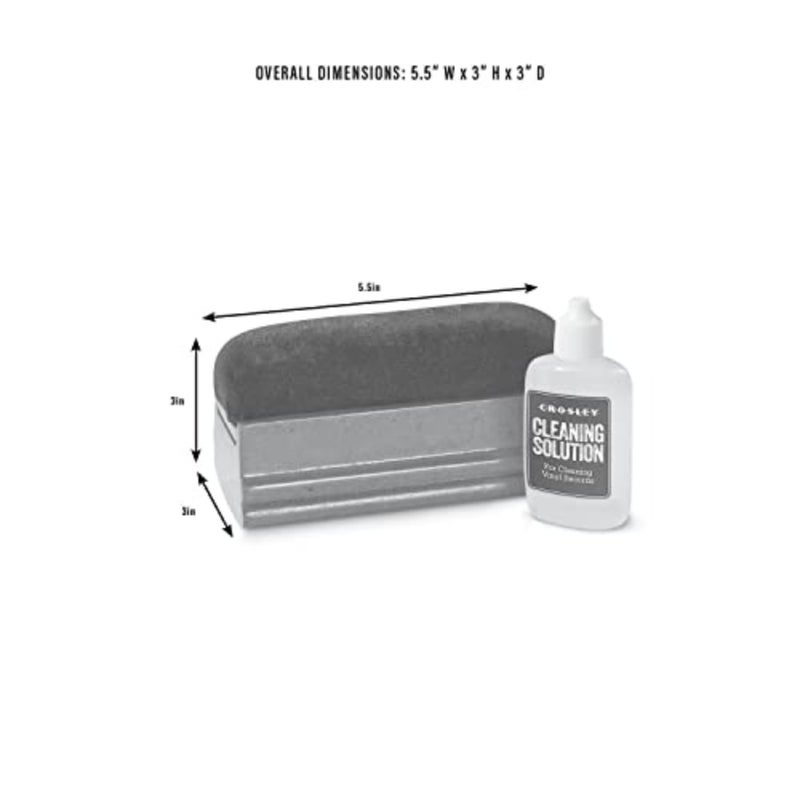 Turntable Record Maintenance Kit with Cleaning Solution and Velvet Brush - Image 3