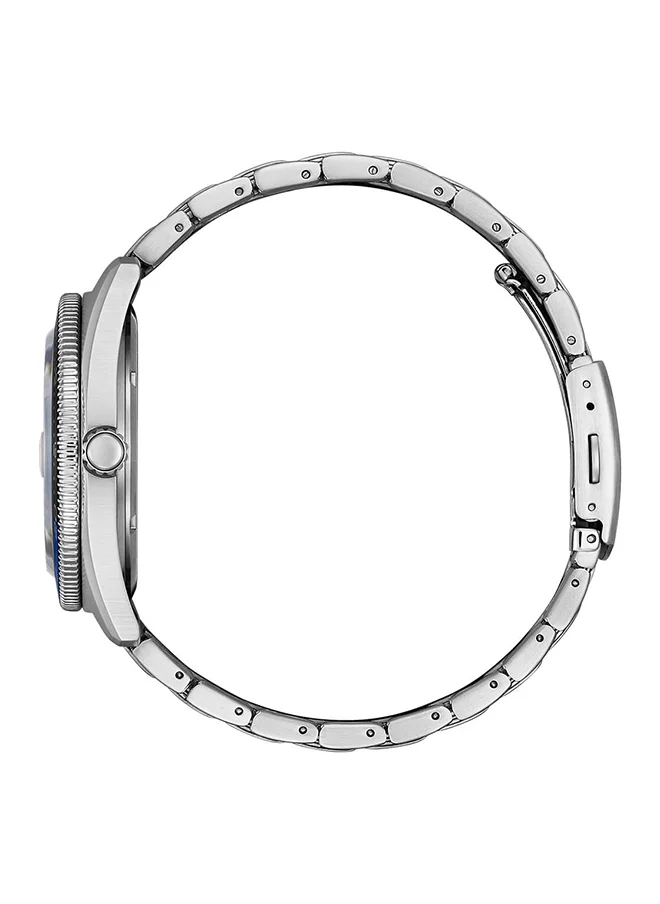 سيتيزن Men's Analog Tonneau Shape Stainless Steel Wrist Watch AW1761-89L 43 Mm