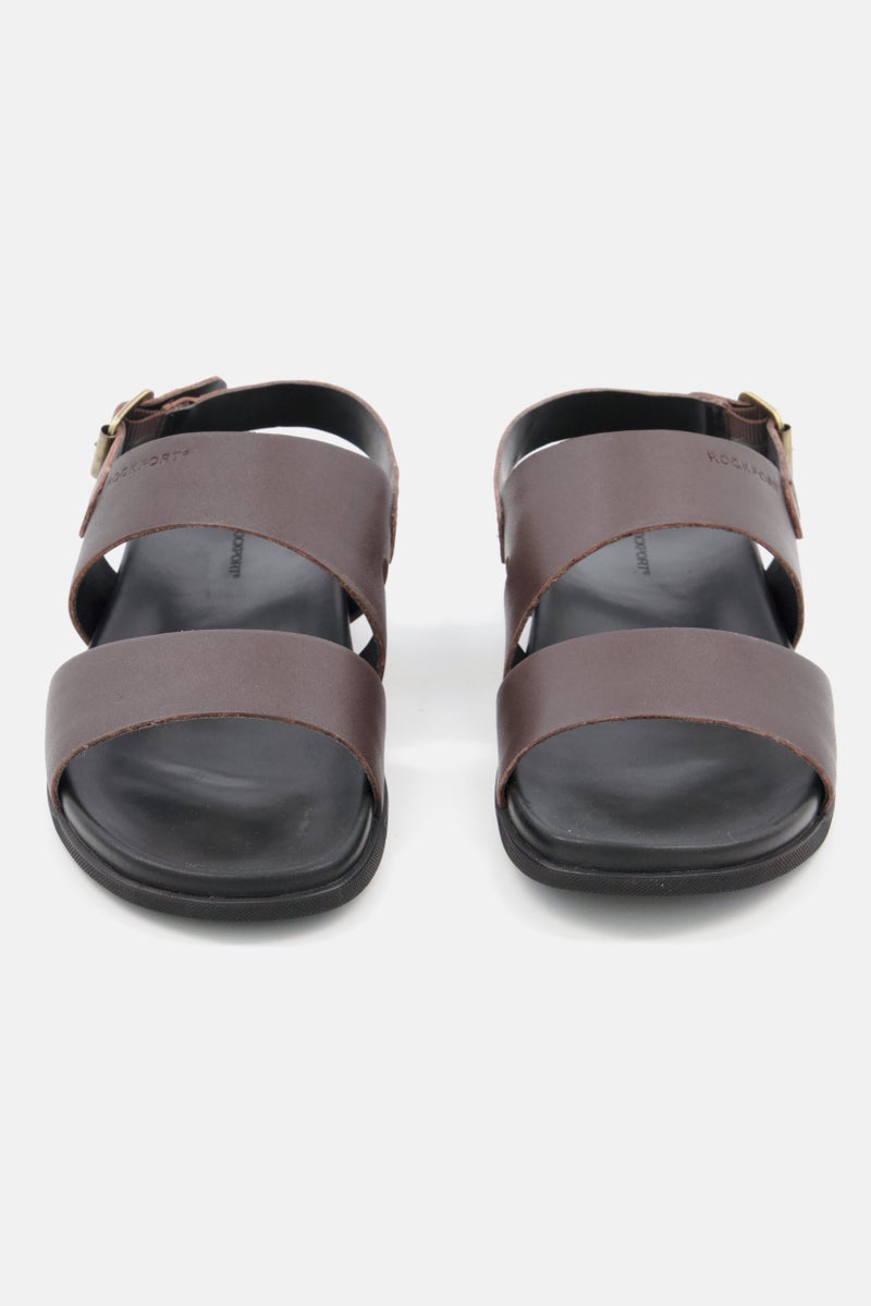 Rockport Men Medium Darron Adjustable Buckle Closure Sandals, Dark Brown - Image 4
