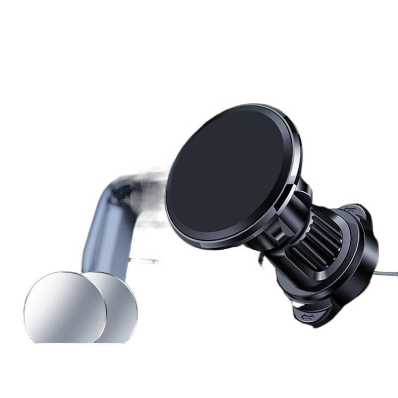 Black Car Phone Holder with Handlebar Riding Mount and Secure Grip for Riding and Navigation for Universal Fit - NADI - Image 1