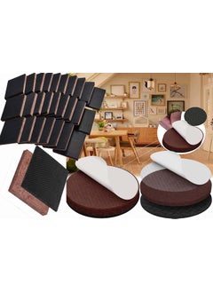 DIY Crafts DIY Crafts 4 Pcs, 75mm, 3 INCH 3X3 INCH Square Non Slip Furniture Wall Glass Pad/Gripper Self Adhesive Rubber Protector Wood Floor Furniture Protect Hard Floor Protect Carpet (4, 3X3 INCH Square)  - Image 2