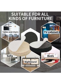DIY Crafts DIY Crafts 4 Pcs, 75mm, 3 INCH 3X3 INCH Square Non Slip Furniture Wall Glass Pad/Gripper Self Adhesive Rubber Protector Wood Floor Furniture Protect Hard Floor Protect Carpet (4, 3X3 INCH Square)  - Image 4