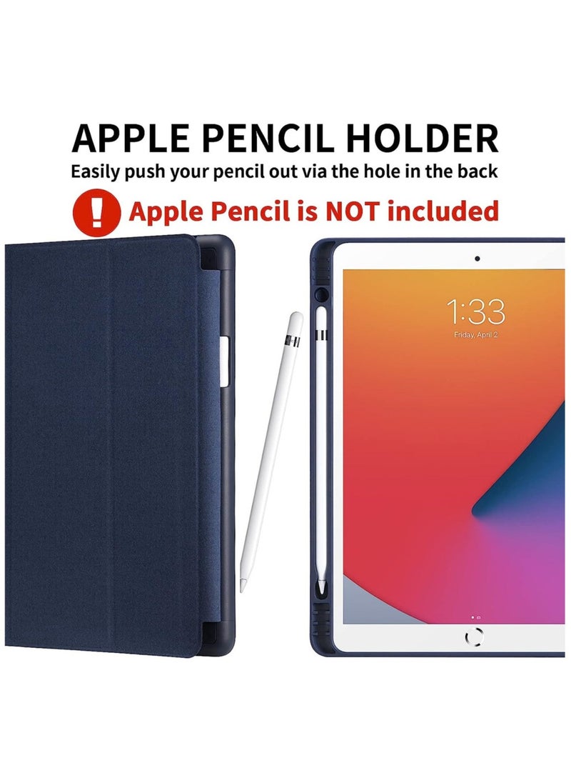 vesus iPad 9th/8th/7th Generation Case (2021/2020/2019) iPad 10.2-Inch Case with Pencil Holder [Sleep/Wake] Slim Soft TPU Back Smart Magnetic Stand Protective Cover Cases - Image 5