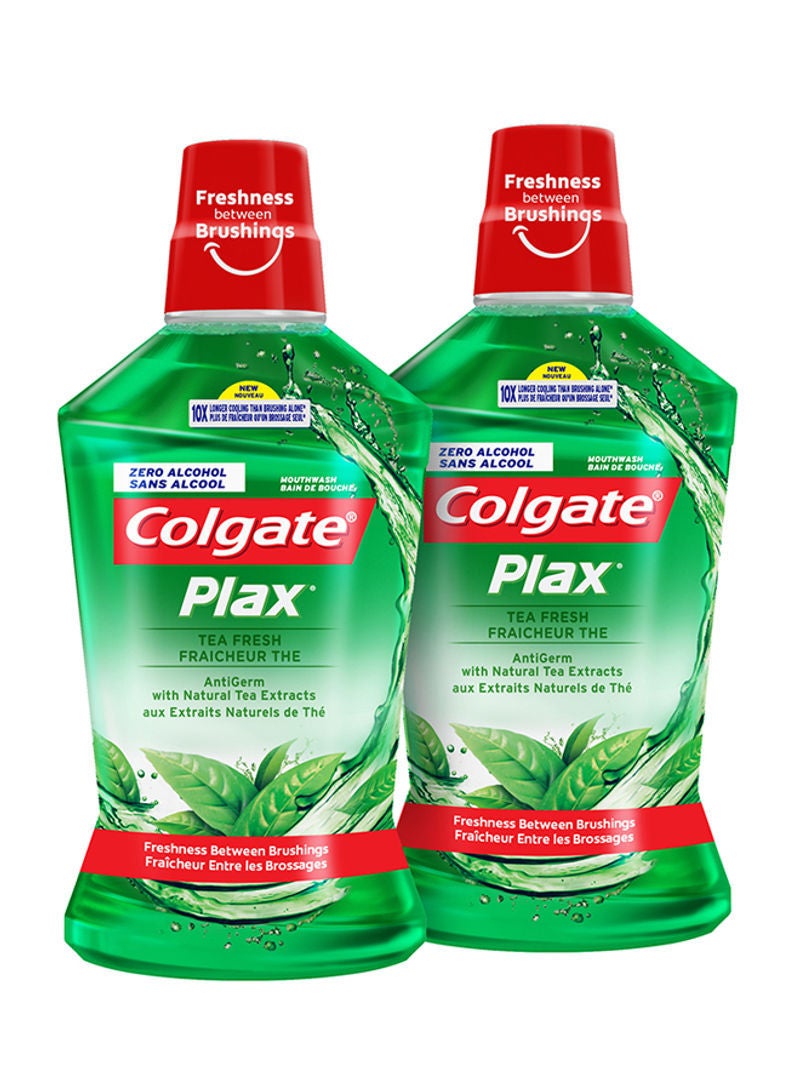 Colgate Pack Of 2 Plax Fresh Tea Mouthwash