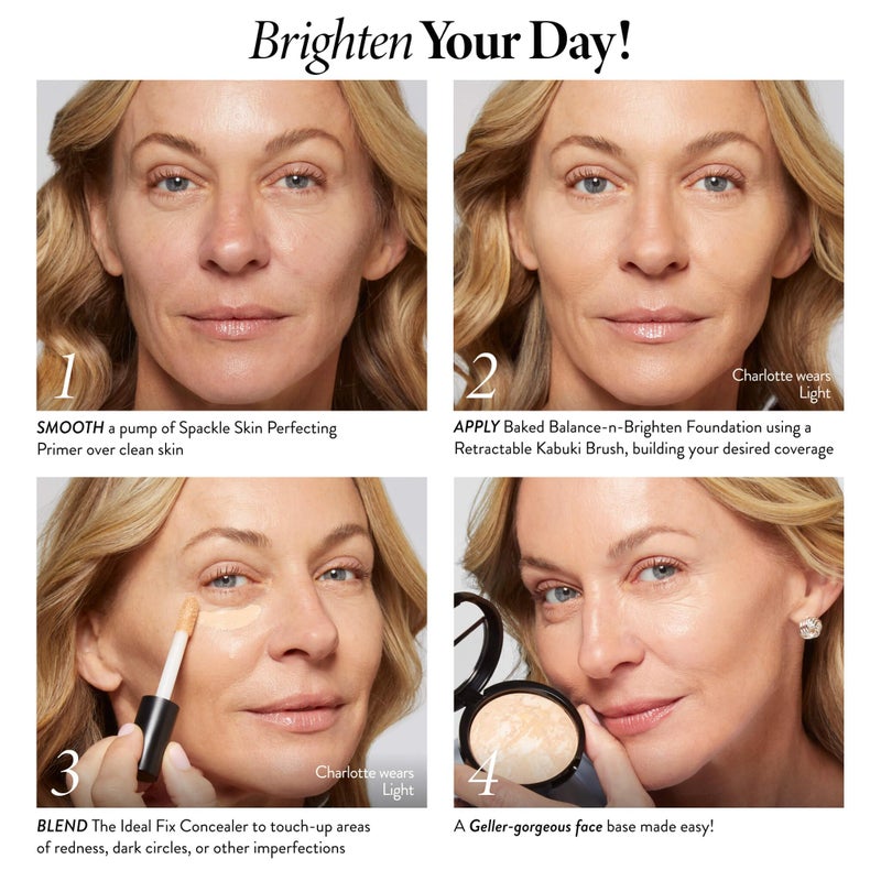 LAURA GELLER NEW YORK Award-Winning Baked Balance-n-Brighten Color Correcting Powder Foundation - Light - Buildable Light to Medium Coverage - Demi-Matte Natural Finish - Image 5