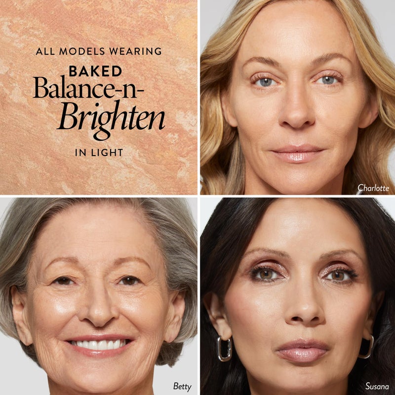 LAURA GELLER NEW YORK Award-Winning Baked Balance-n-Brighten Color Correcting Powder Foundation - Light - Buildable Light to Medium Coverage - Demi-Matte Natural Finish - Image 2