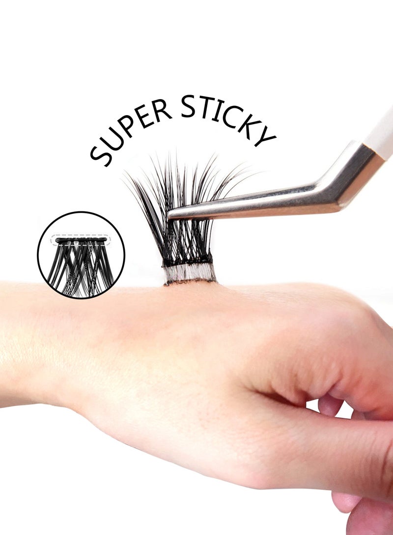 OH! LALASH 30pcs eyeash clusters extension create natural wispy look self adhesive no need glue. DIY eyelash for women - Image 4