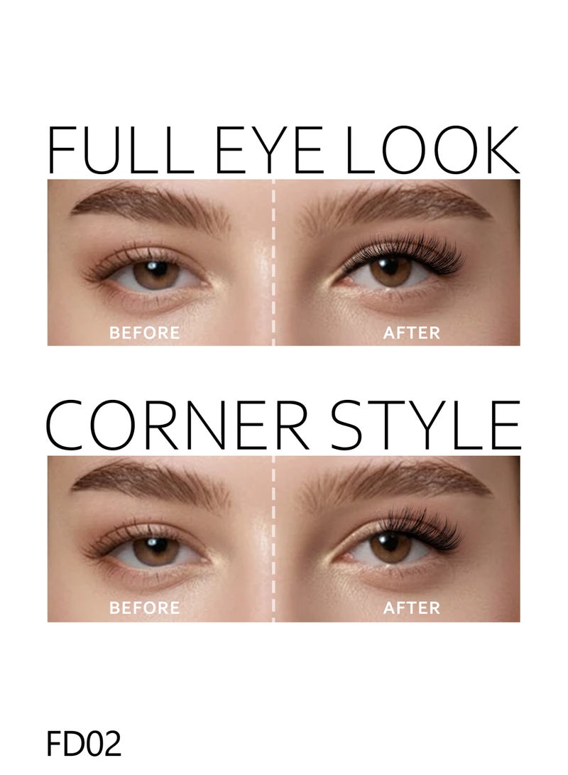 OH! LALASH 30pcs eyeash clusters extension create natural wispy look self adhesive no need glue. DIY eyelash for women - Image 5