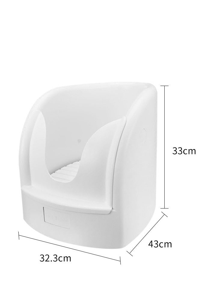 REMiX Wudu Automatic Foot Washer with Accessories Portable Washing Device Wash Basin Prayer Plastic Muslim White  - Image 3