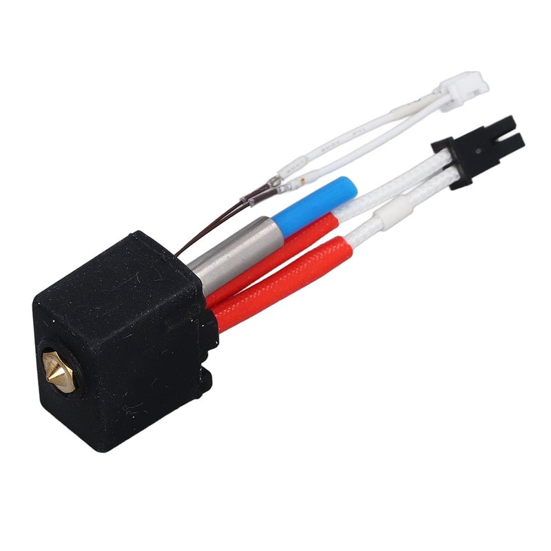 YDuupxe 3D Printer Hot End Kit Print Hotend Replacement for 2 High Speed Printing Hotend with 0.4mm Brass Nozzle 24V 60W Heating Rod Compatible with PLA ABS PETG TPU Filaments - Image 4
