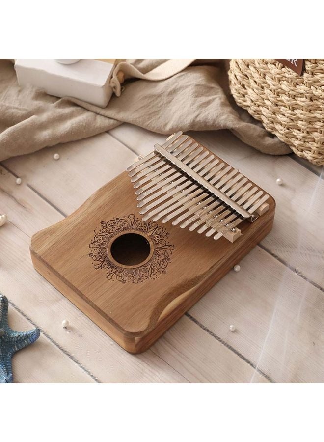 Loquat Kalimba thumb piano toy Good Quality Solid Wood Mahogany 17 key kalimba - Image 3
