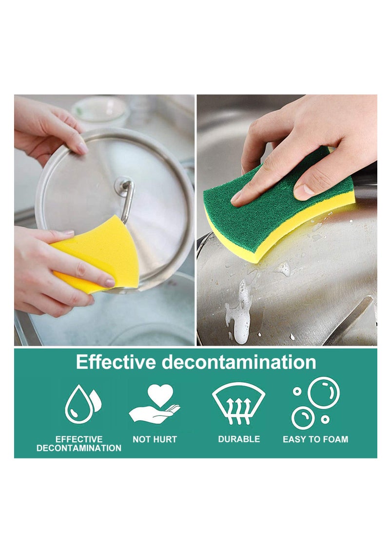 Excefore Kitchen Cleaning Sponges, 24 Pack Eco Non-Scratch for Dish, Kitchen Dish Sponge, Sponges for Cleaning Kitchen and Household, Dish Sponges for Washing Dishes, Pots and Pans  - Image 4