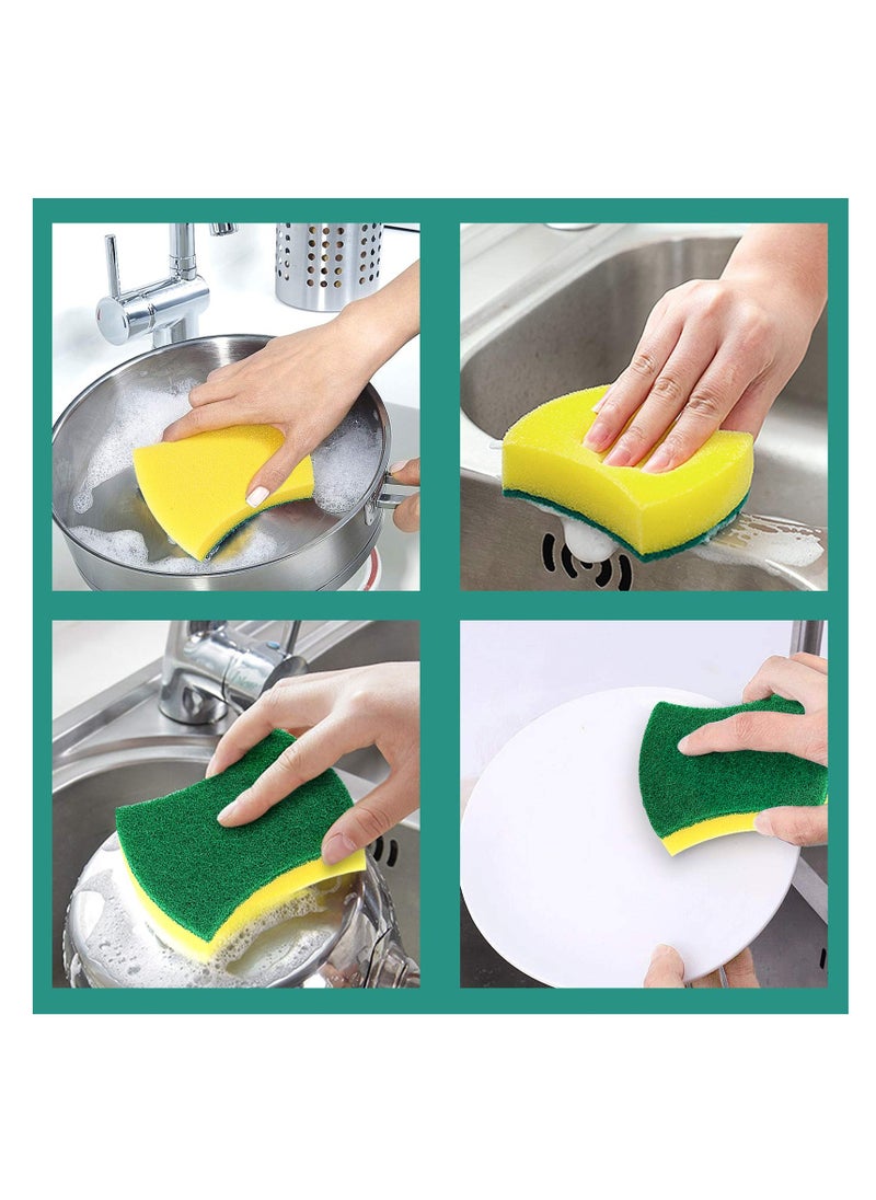 Excefore Kitchen Cleaning Sponges, 24 Pack Eco Non-Scratch for Dish, Kitchen Dish Sponge, Sponges for Cleaning Kitchen and Household, Dish Sponges for Washing Dishes, Pots and Pans  - Image 5