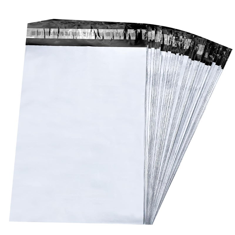 Magrimaxio Pack of 100 Shipping Bags for Clothes, Plastic Packaging Bags With Self-Adhesive Closure, Opaque, L (10 x 13 inch/25.5 x 33 cm) - Image 1
