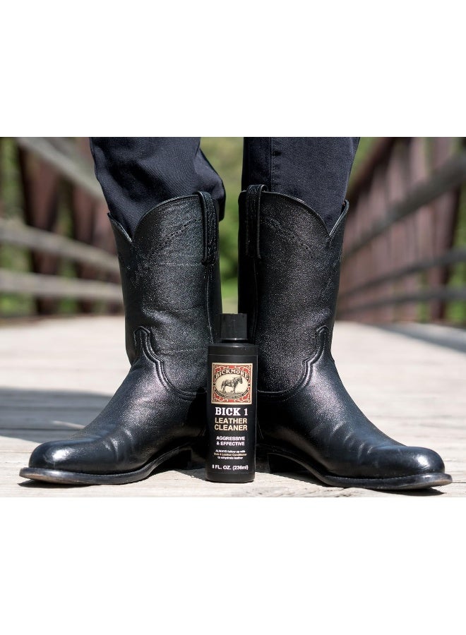 Bickmore Bick 1 Leather Cleaner 8 oz - Clean Dirt, Oil, Sweat, Salt, and Water Stains from All Colored, White, and Black Leather - Image 5