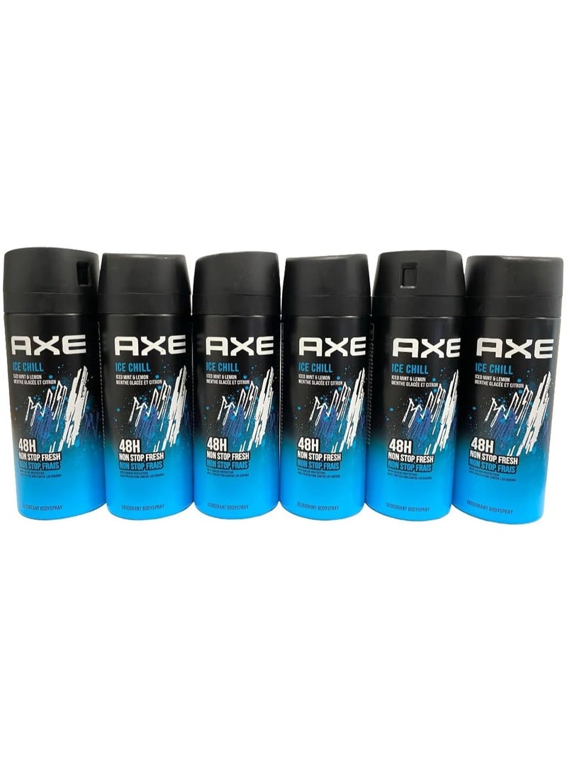 Axe Men Body Spray Deodorant Ice Chill 6 x 150ml - Image 4