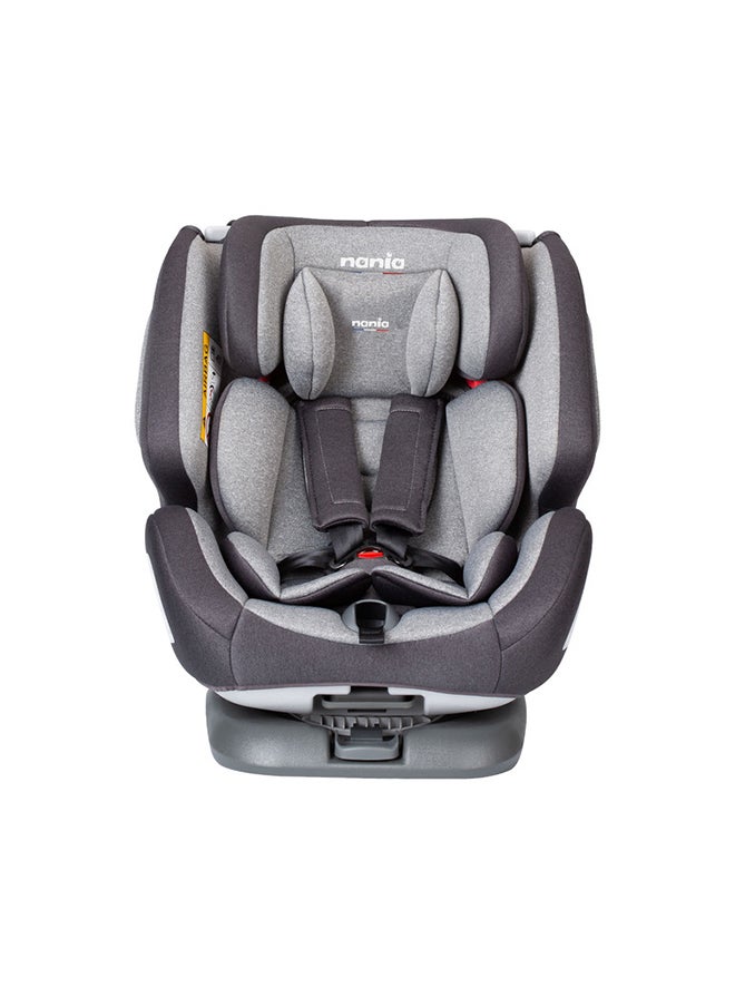 Nania One360° Isofix Grey Melange Baby Car Seat, Group 0+,1,2,3 (0-36Kg), Suitable From Birth  - Image 1