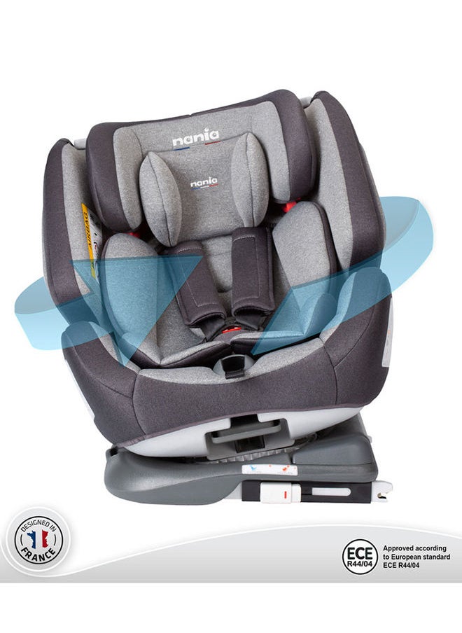 Nania - One360° Isofix Grey Melange Baby Car Seat, Group 0+,1,2,3 (0-36Kg), Suitable From Birth - Image 1