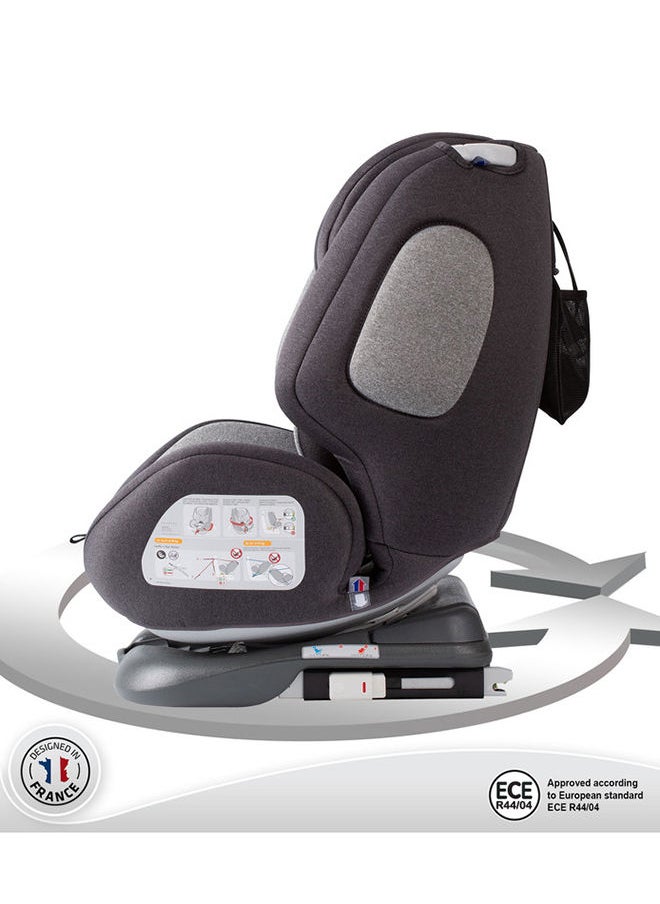 Nania - One360° Isofix Grey Melange Baby Car Seat, Group 0+,1,2,3 (0-36Kg), Suitable From Birth - Image 1