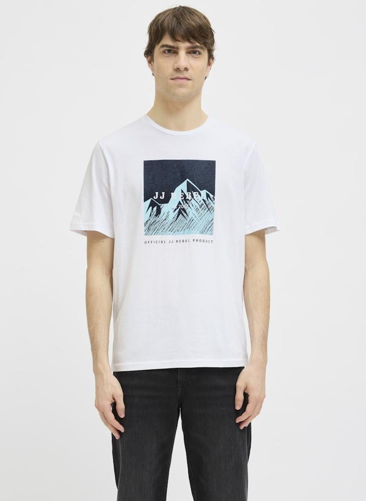 JJ Rebel by Jack & Jones Jrebraven Graphic Crew Neck T-Shirt  - Image 1