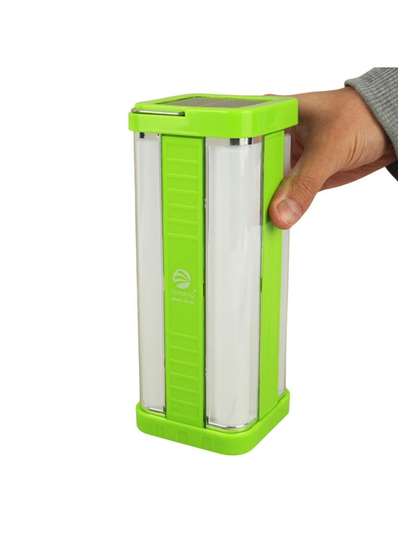Deepking DK-461D 300W Solar LED Lantern – Portable Rechargeable Light with 80 Ultra-Bright SMD LEDs, Solar Panel & AC Charging Options, USB Output, and Rugged Design for Indoor, Outdoor, and Emergency Lighting - Image 5
