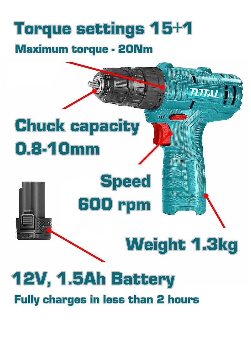 TOTAL Power Tools Set (119 pcs) - Image 3