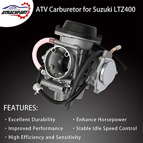 ATRACYPART كربوراتور متوافق مع 2003-2007 سوزوكي LTZ400 LTZ 400 كواد ATV كرب - Image 2