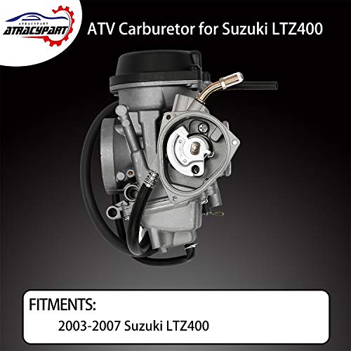 ATRACYPART كربوراتور متوافق مع 2003-2007 سوزوكي LTZ400 LTZ 400 كواد ATV كرب - Image 3