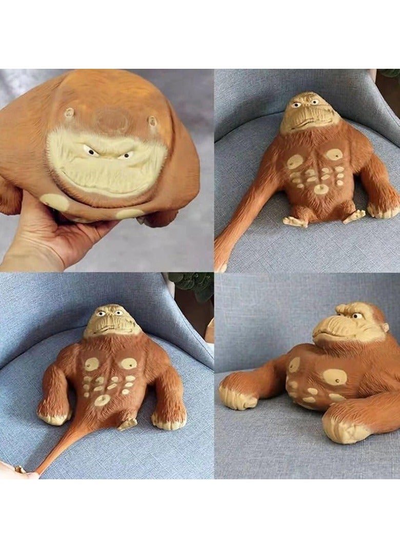 DURKU Stretchy Gorilla Stress Toy, Funny Stretch Figure Toy for Kids and Adults, Stress Relief & Decompression monkey splat Soft - Ideal Gift As Kids Toys - Image 5