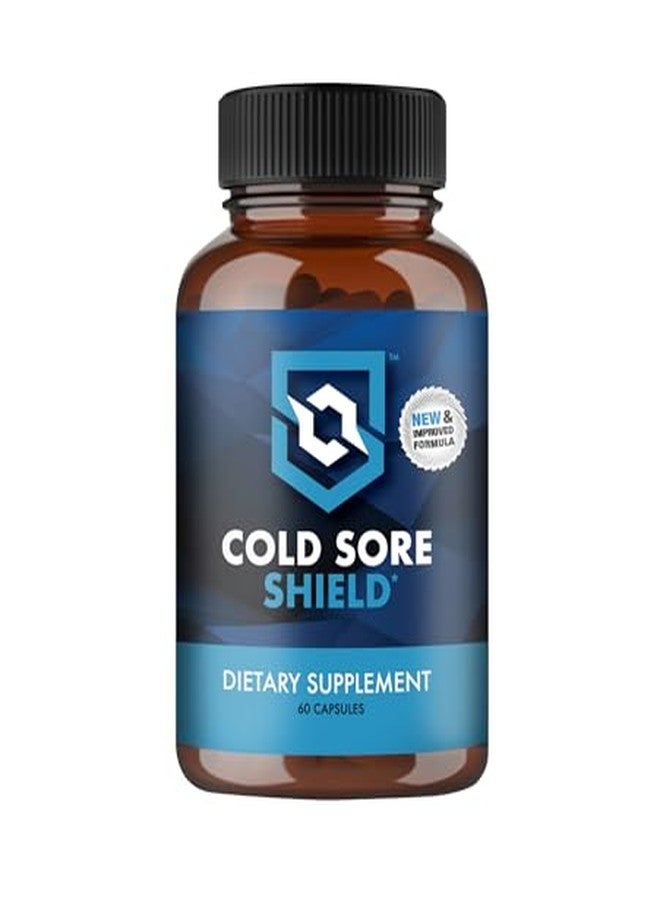 Cold Sore Shield | Daily Cold Sore Supplement Including L-Lysine & Natural Defense Ingredients | Around The Clock Support | 60 Count | Made in The USA - Image 1