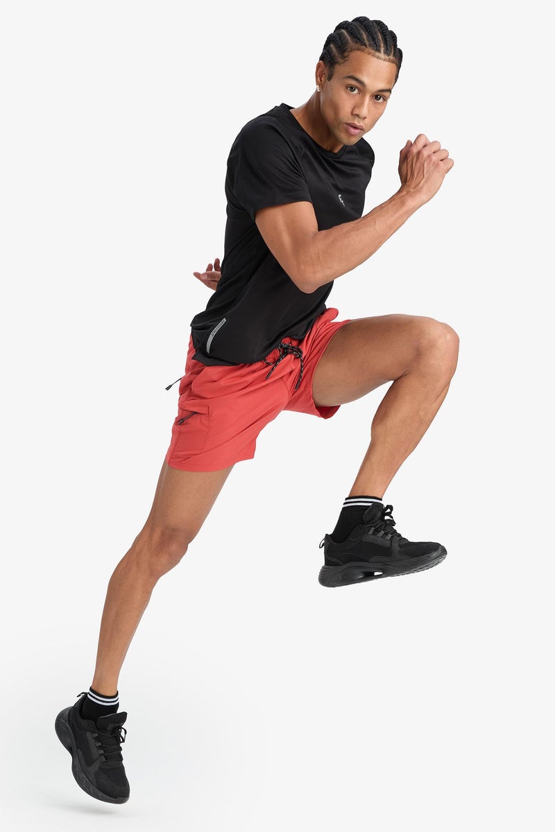 DeFacto Pink Man DeFactoFit Printed Flexible Textured Sports Swim Shorts Casual - Image 2