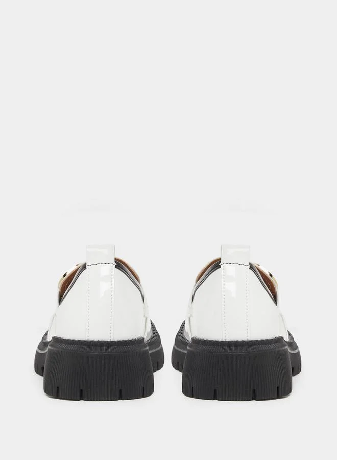 Styli Styli Slip On Block Heel Shoes