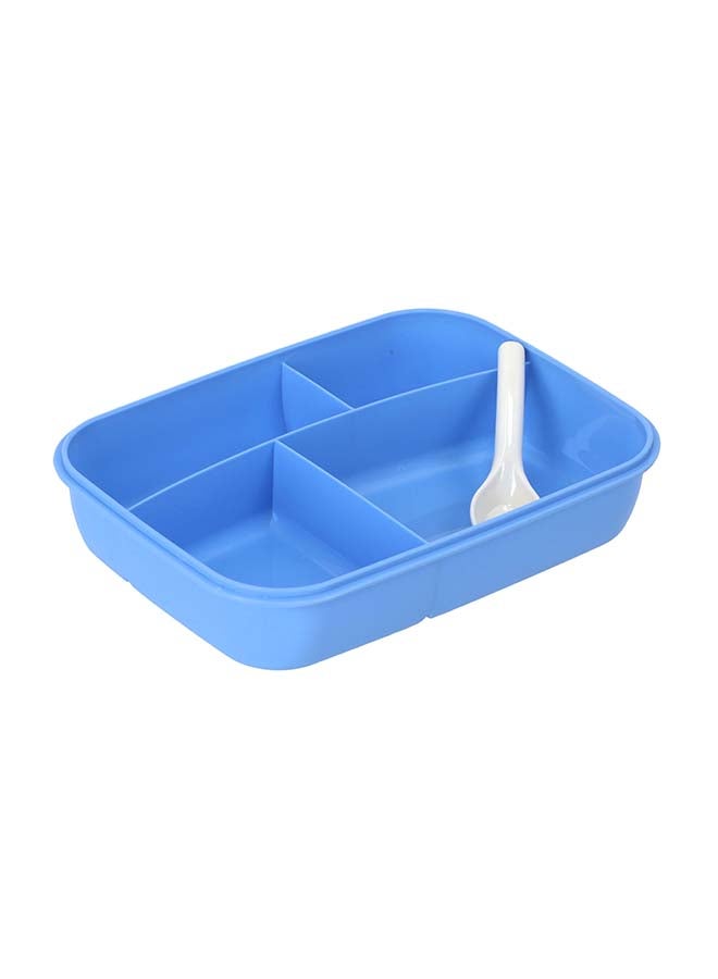 Royalford Airtight Lunch Box With Spoon Blue 1.35Liters - Image 3