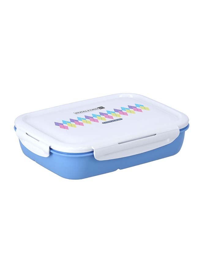 Royalford Airtight Lunch Box With Spoon Blue 1.35Liters - Image 2