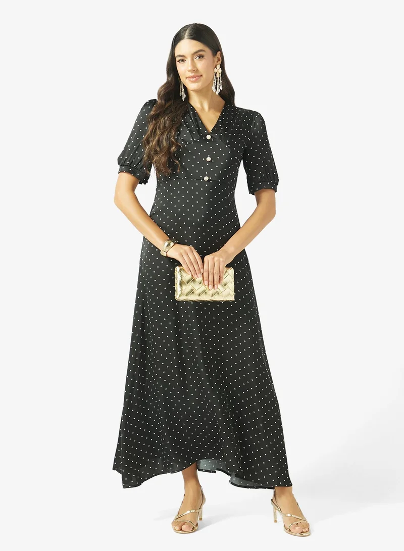 Ella Polka Print Dress