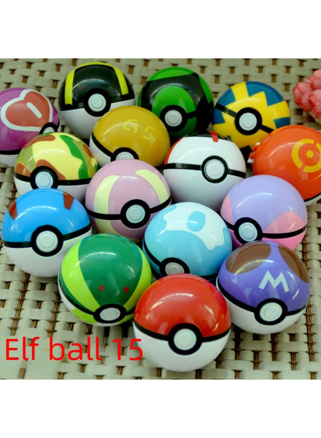 Elf Ball Doll Toy Pocket Elf Ball Children Toy Plastic Ball Wholesale-Color:Poke Ball-small Lightning Ball (excluding Elf)  - Image 2