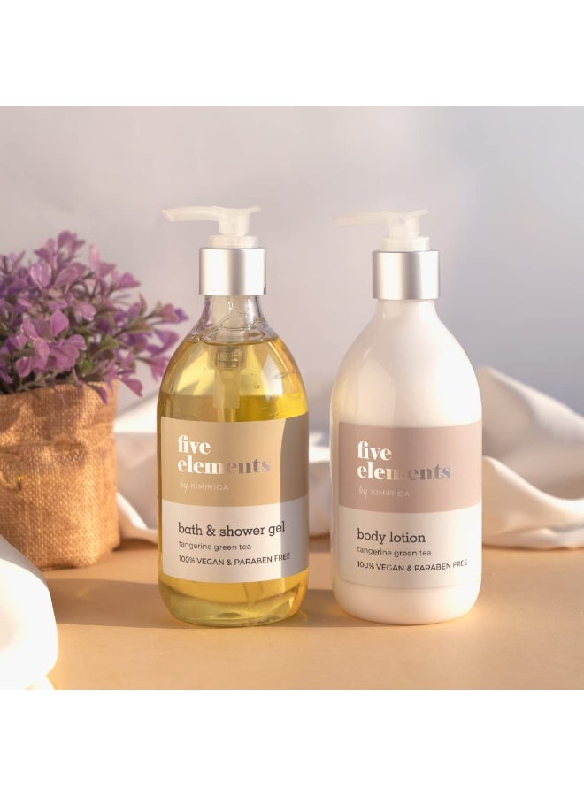 KIMIRICA Five Elements Moisturizing Scented Body Lotion with Tangerine and Green Tea for All Skin Type | Instant Hydration| Vegan and Paraben-Free | for Men & Women | 300ml - Image 5