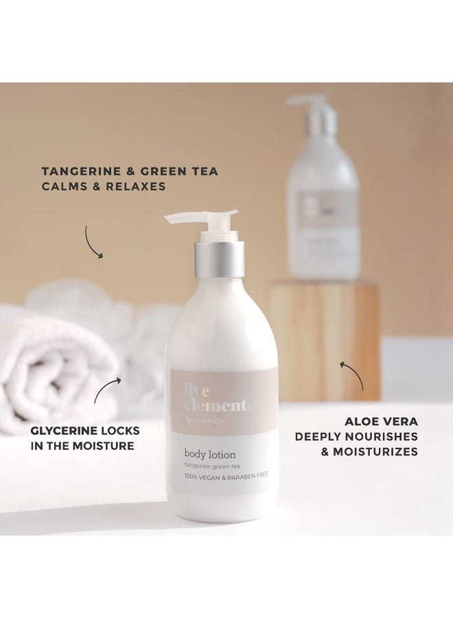 KIMIRICA Five Elements Moisturizing Scented Body Lotion with Tangerine and Green Tea for All Skin Type | Instant Hydration| Vegan and Paraben-Free | for Men & Women | 300ml - Image 2
