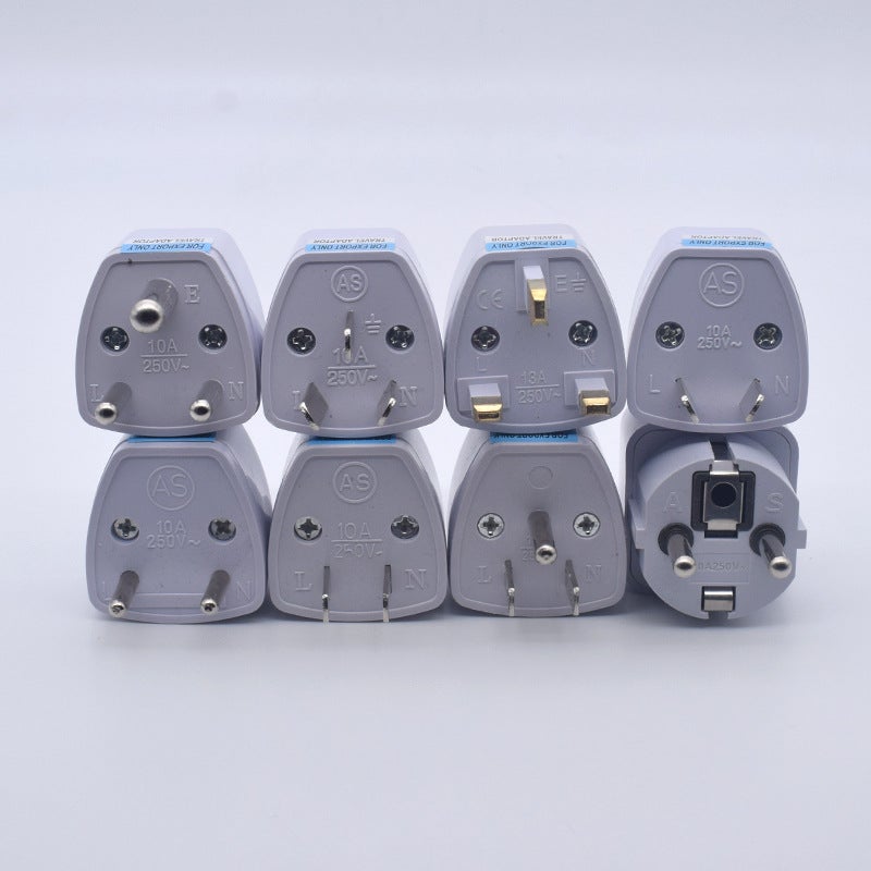 British European Standard Conversion Joint U.S. Standard To Australian Standard To German Standard English Standard Conversion Plug German General Travel Socket - Image 5