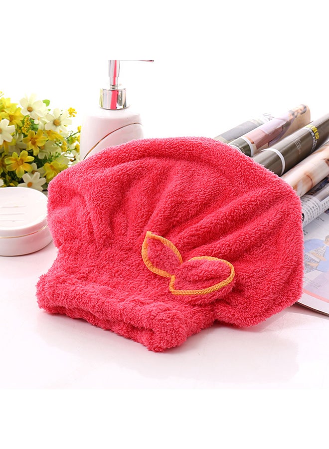 قبعة لف الشعر لتسريع تجفيف الشعر وردي بطيخي - Image 2