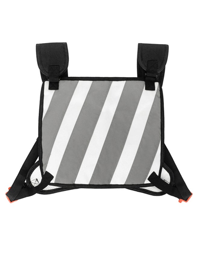 NIBEMINENT Cycling Camping Hiking Multifunctional Wide Reflective Strips Chest Bag - Image 2