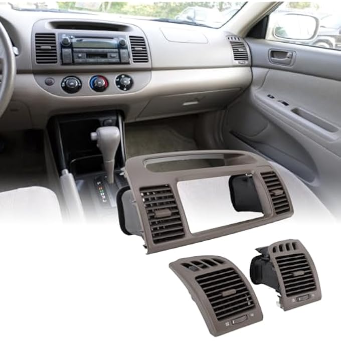 Jiawu Center Dash Radio Air Vent Bezel Trim For 20012006 Xv30 Ac Vents Radio Trim Bezel Air Conditioning Outlet Grill Panel Replacement Dashboard Panel Trim - Image 4